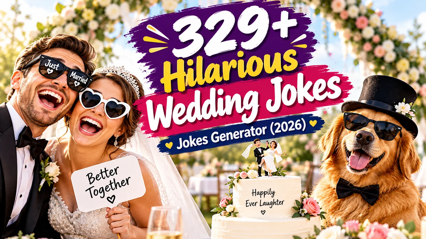 329+ Hilarious Wedding Jokes + Jokes Generator (2026)