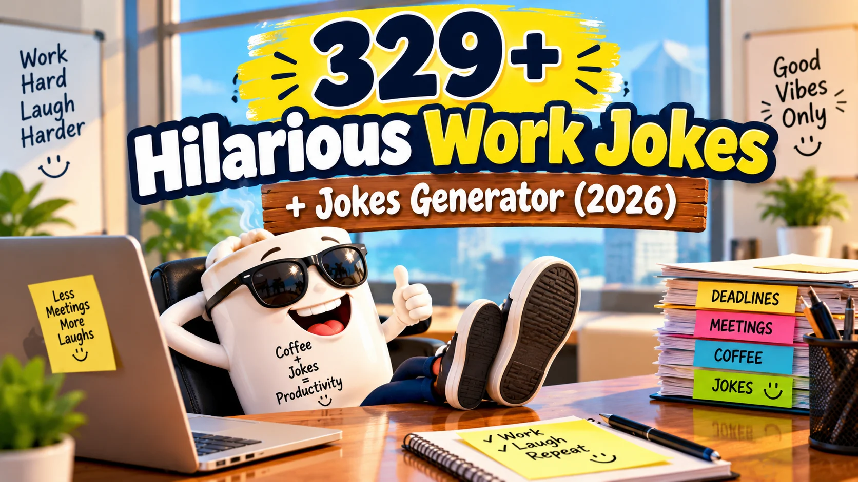 329+ Hilarious Work Jokes + Jokes Generator (2026)